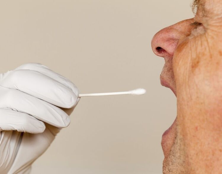 Método de teste de inverno com saliva